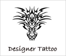 Designer Tattoo, Customized Transfer Tatttoos, Personalized Temporary Body Tatooos