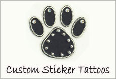 Custom Sticker Body Tattoos, Temporary Body Tattoo Manufacturers USA, Canada, UK, France, Europe